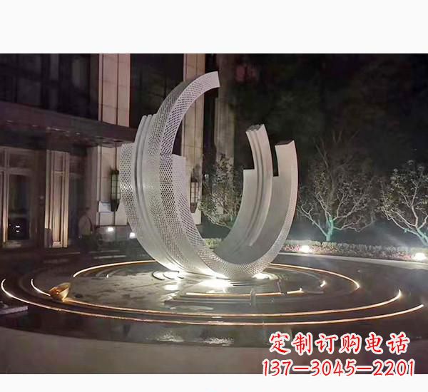宜宾不锈钢广场喷泉雕塑精美的艺术珍品