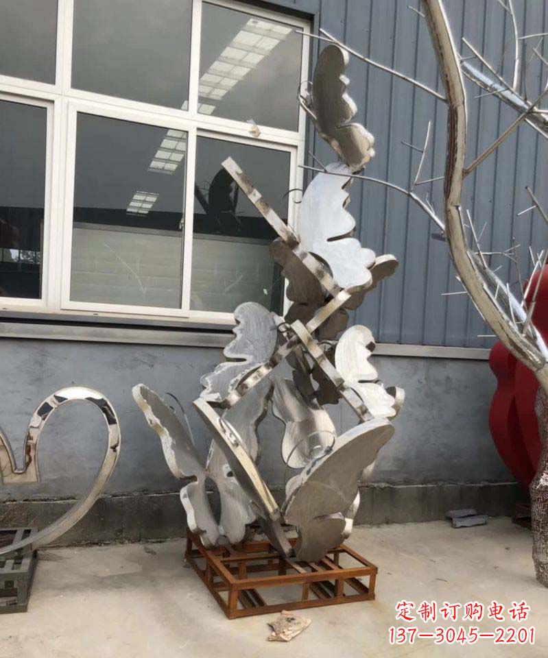 宜宾不锈钢蝴蝶雕塑1