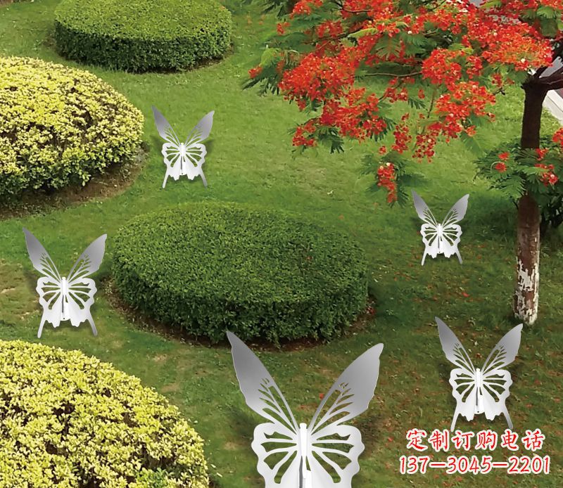 宜宾不锈钢蝴蝶雕塑12