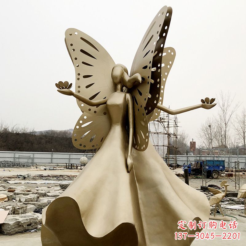 宜宾不锈钢蝴蝶少女艺术与美的完美结合