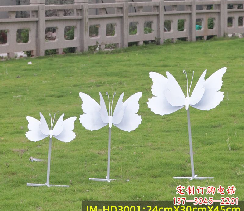 宜宾不锈钢蝴蝶组合雕塑精美的艺术品