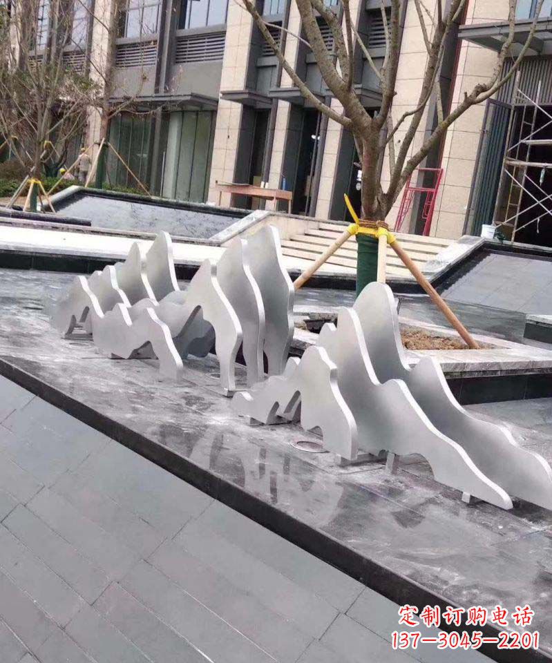 宜宾不锈钢假山景观雕塑