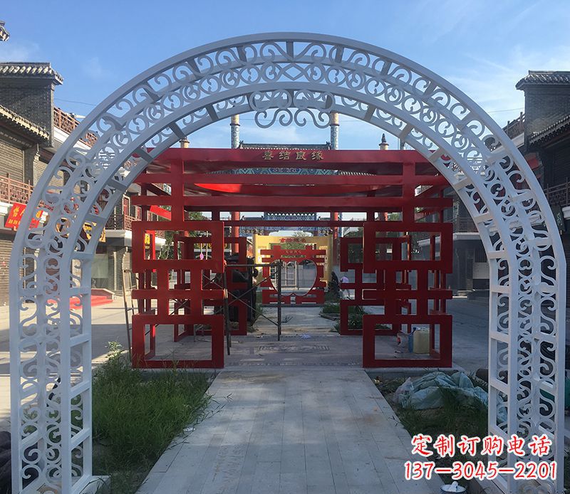 宜宾不锈钢拱门雕塑——精美绝伦