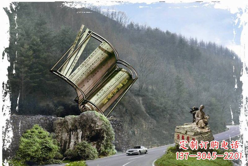 宜宾神农本草经竹简雕塑——传承中华文化精髓