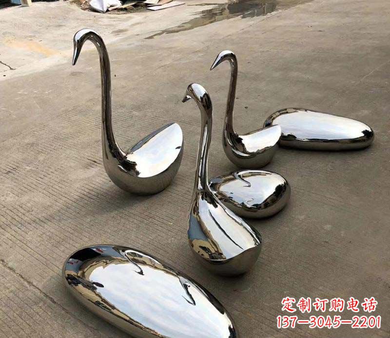 宜宾不锈钢镜面鹅卵石座椅