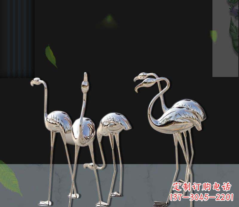 宜宾非凡之美不锈钢火烈鸟雕塑