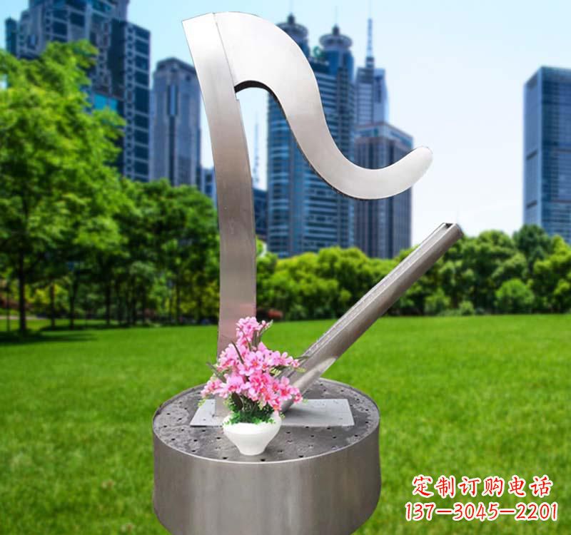 宜宾不锈钢竖琴雕塑艺术的精髓