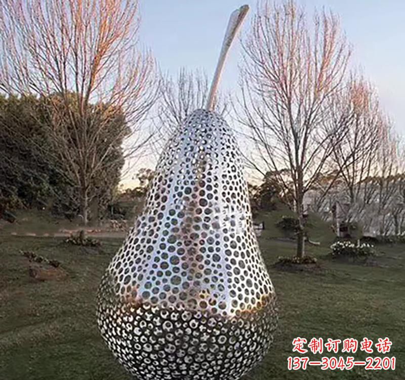 宜宾不锈钢镂空水果雕塑精美绝伦