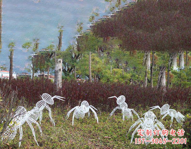 宜宾不锈钢蚂蚁镂空雕塑艺术与自然的完美结合