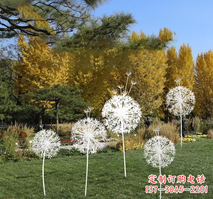 宜宾不锈钢蒲公英景观雕塑艺术与美的完美结合