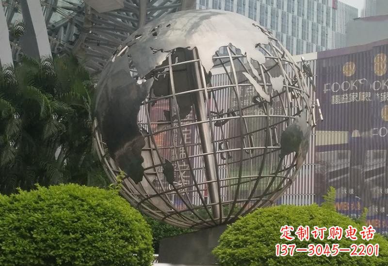宜宾不锈钢企业地球仪雕塑