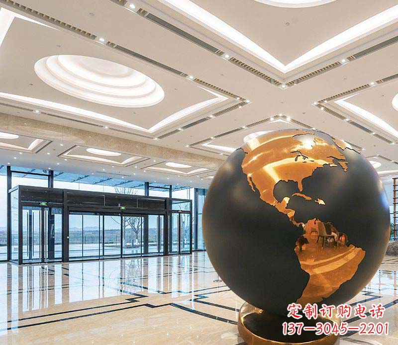 宜宾不锈钢地球仪雕塑精美绝伦