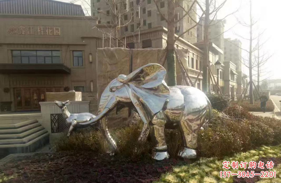 宜宾不锈钢大象雕塑——美轮美奂的艺术精品
