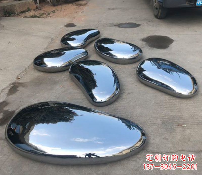 宜宾不锈钢水滴公园雕塑