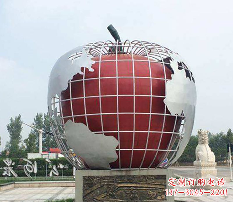 宜宾不锈钢水果雕塑