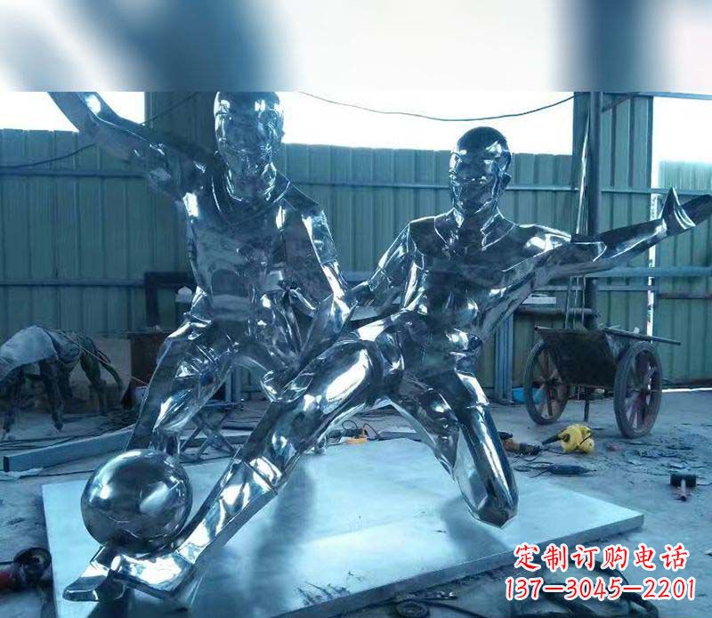 宜宾不锈钢足球雕塑精美的足球景观