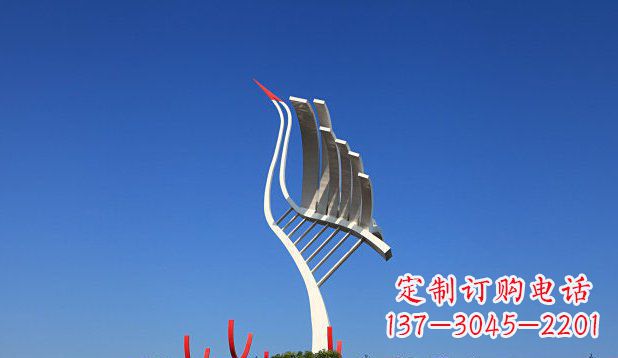 宜宾不锈钢天鹅丹顶鹤仙鹤雕塑