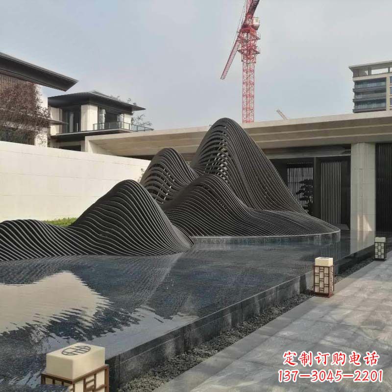 宜宾不锈钢铁艺假山艺术性的美化
