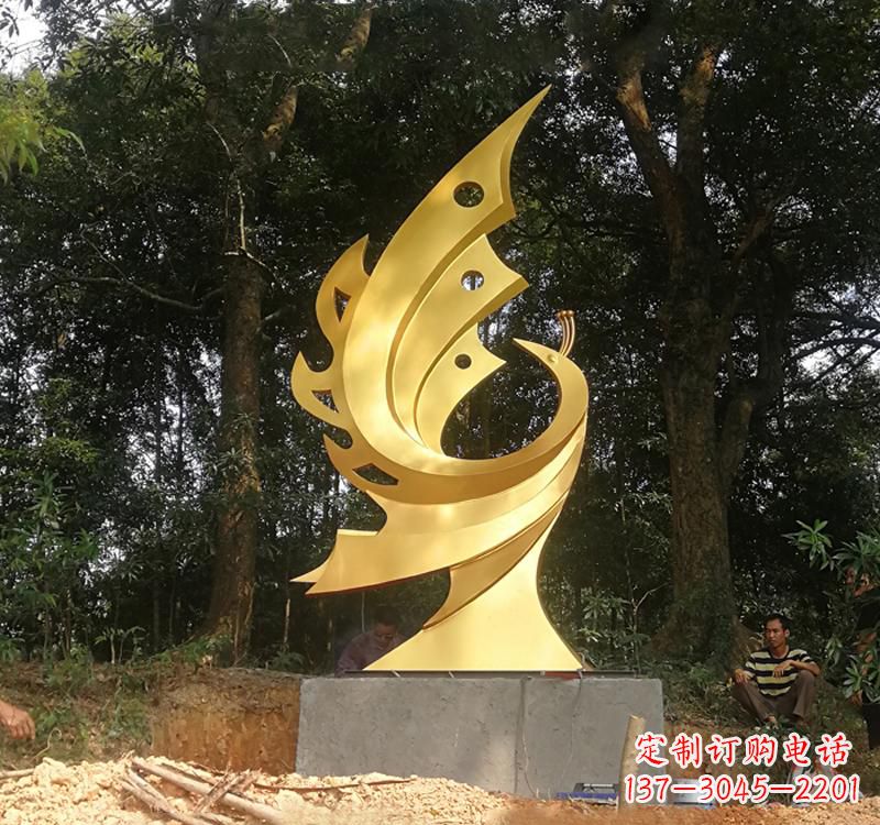 宜宾不锈钢凤凰雕塑——彰显传统文化之美