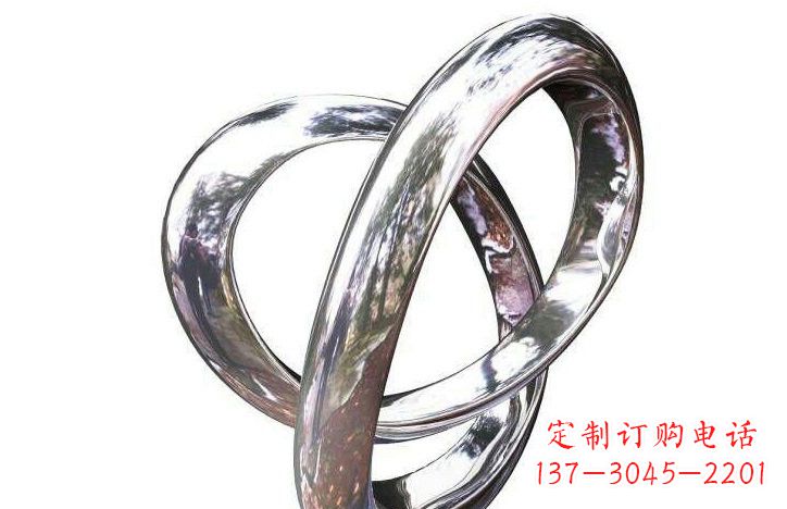 宜宾不锈钢圆环雕塑222