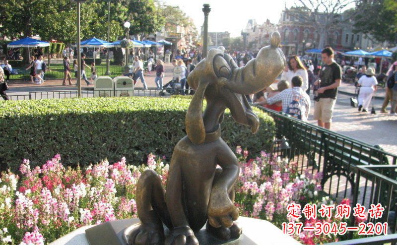 宜宾布鲁托狗卡通动物铜雕