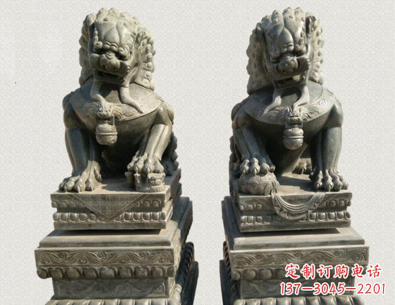 宜宾狮子雕塑象征王者风范