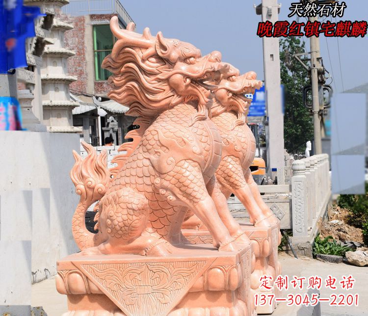 宜宾麒麟雕塑——美丽的晚霞之赞