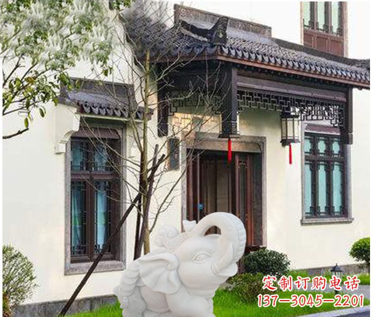 宜宾小象招财石雕——引领幸福的钥匙