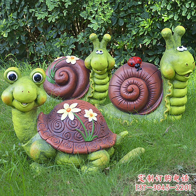 宜宾蜗牛雕塑——精致的草坪小动物装点