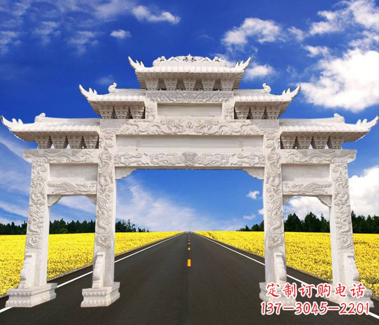 宜宾城市牌楼石雕——把文化传承到实体之中