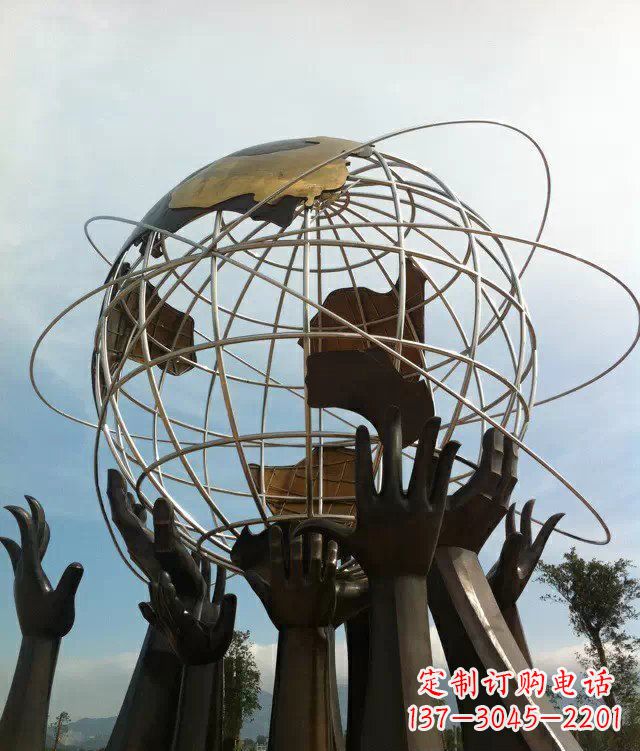 宜宾石家庄的地球雕塑一个城市的精神象征