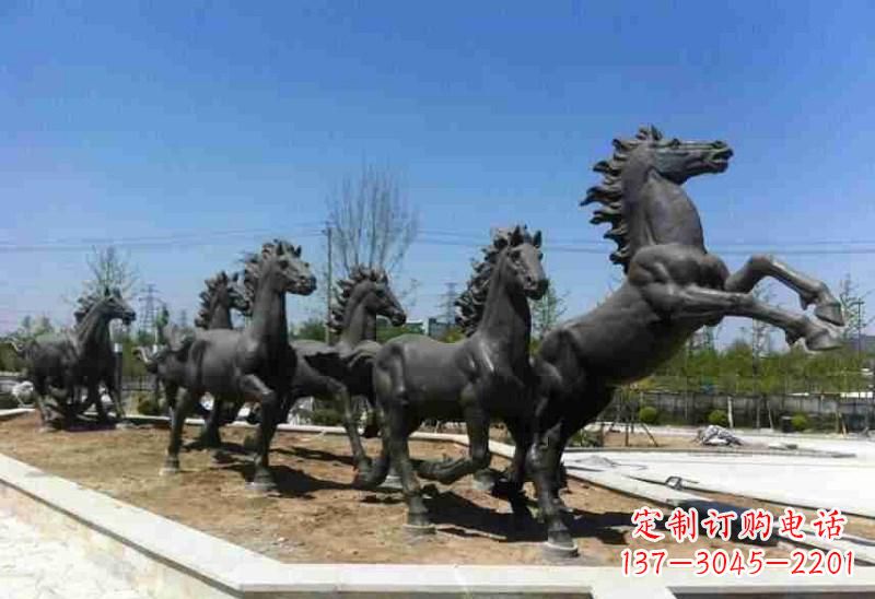宜宾城市园林奔马铸铜雕塑
