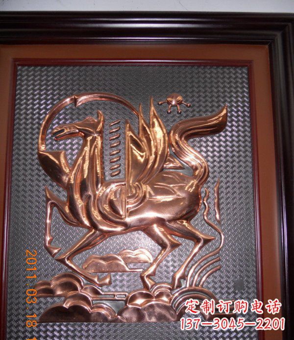 宜宾抽象飞马锻铜浮雕