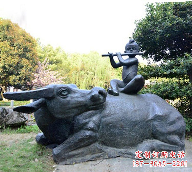 宜宾牧童雕塑传承民间文化