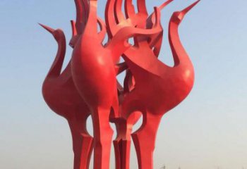 宜宾仙鹤雕塑一座城市的标志