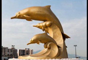 宜宾海豚雕塑——美丽的城市标志