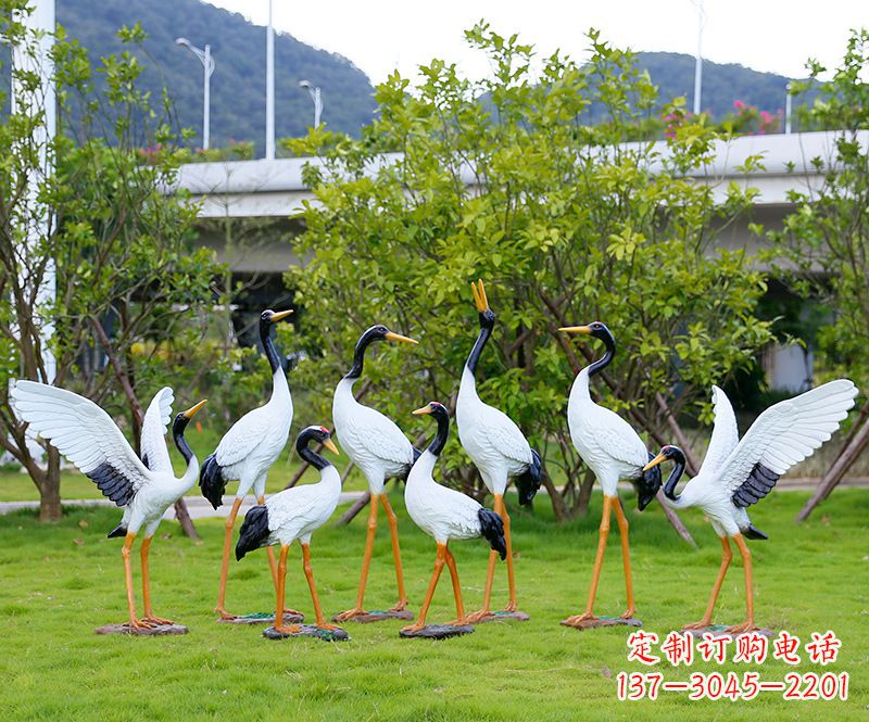 宜宾仙鹤雕塑传承中国文化精髓