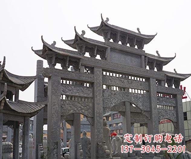宜宾牌坊石雕传承传统文化的艺术精品