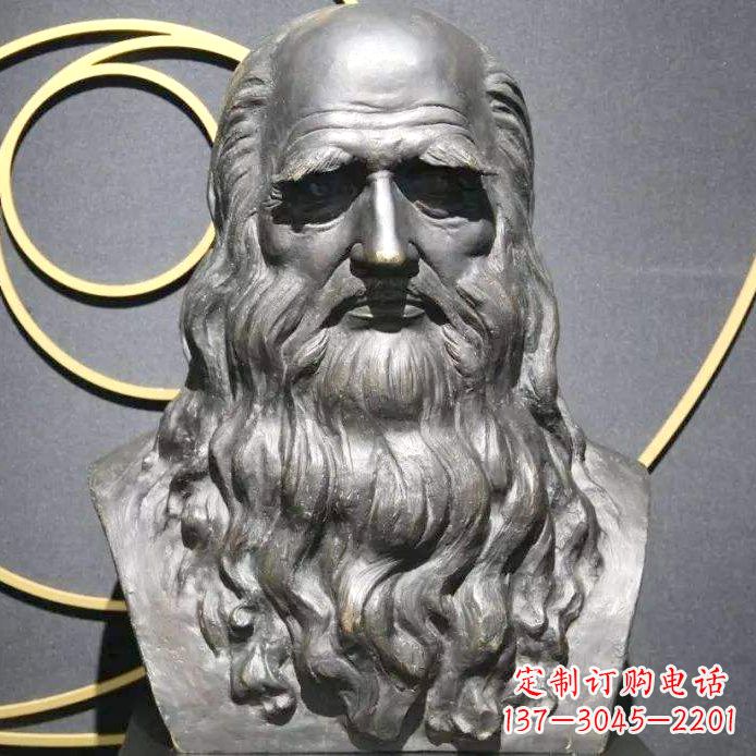 宜宾达芬奇铜雕头像