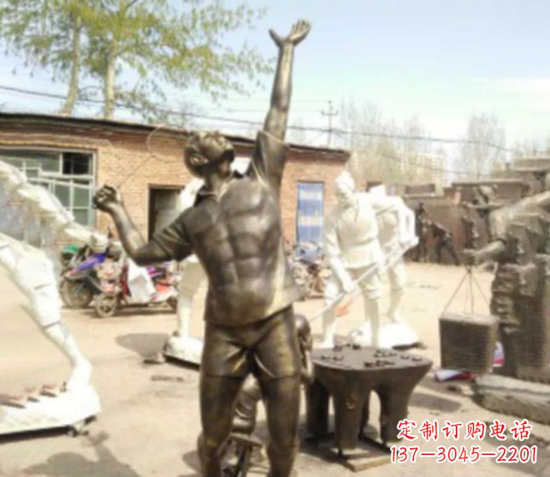 宜宾羽毛球雕塑传承运动精神
