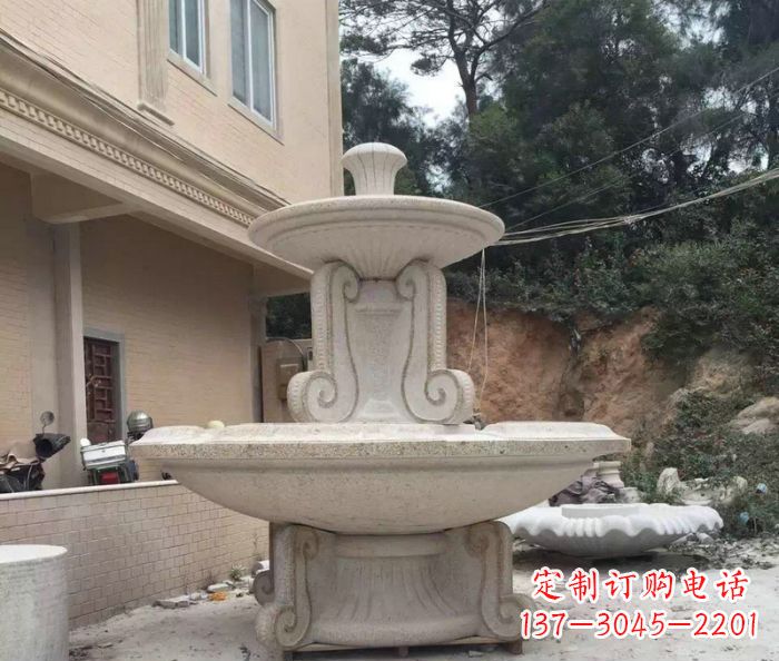 宜宾大理石大型喷泉雕塑精致美观又富有艺术气息