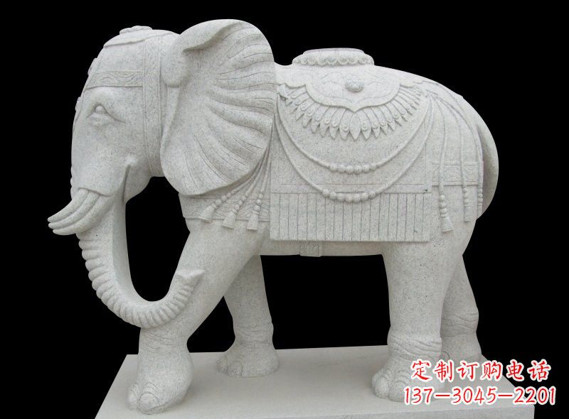 宜宾大理石雕刻大象 (2)