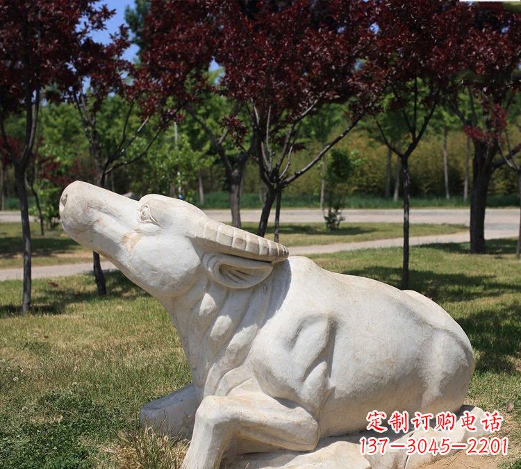 宜宾大理石动物牛石雕