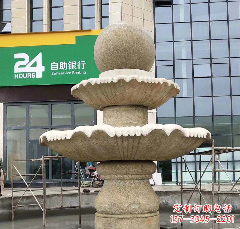 宜宾大理石风水球喷泉雕塑