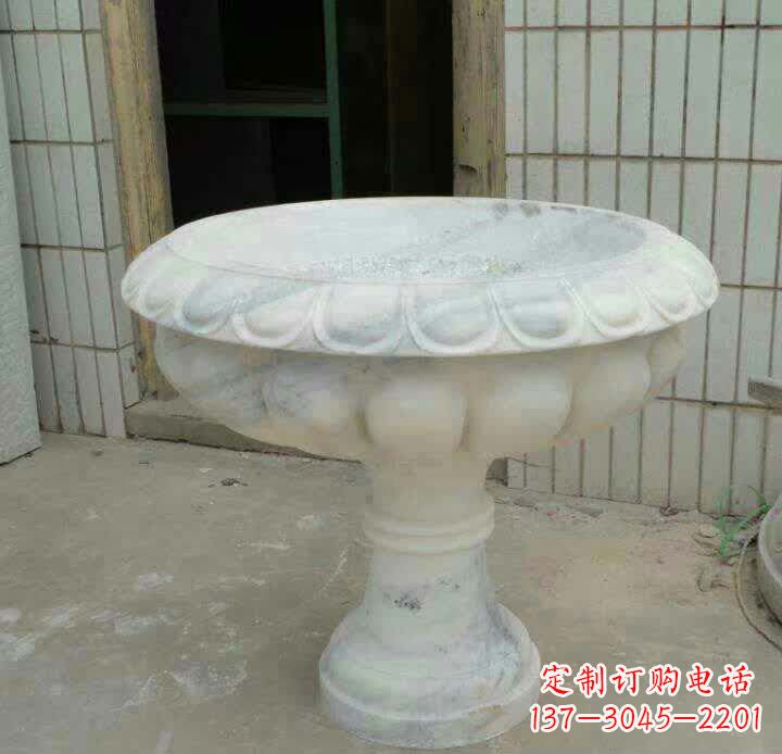 宜宾大理石花盆雕塑精美绝伦,艺术风采