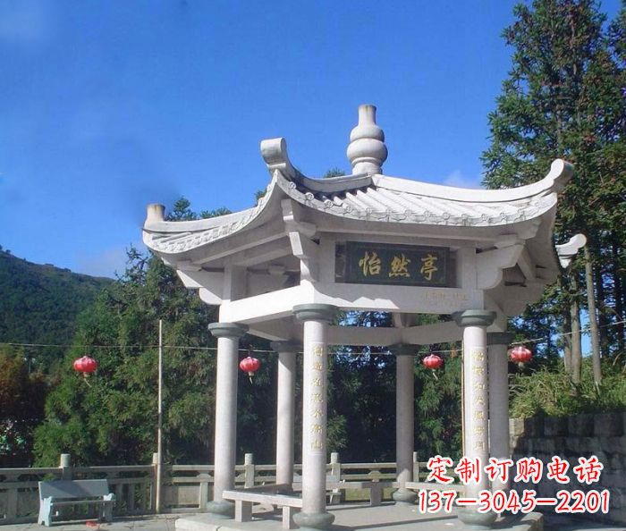 宜宾精美大理石凉亭雕塑