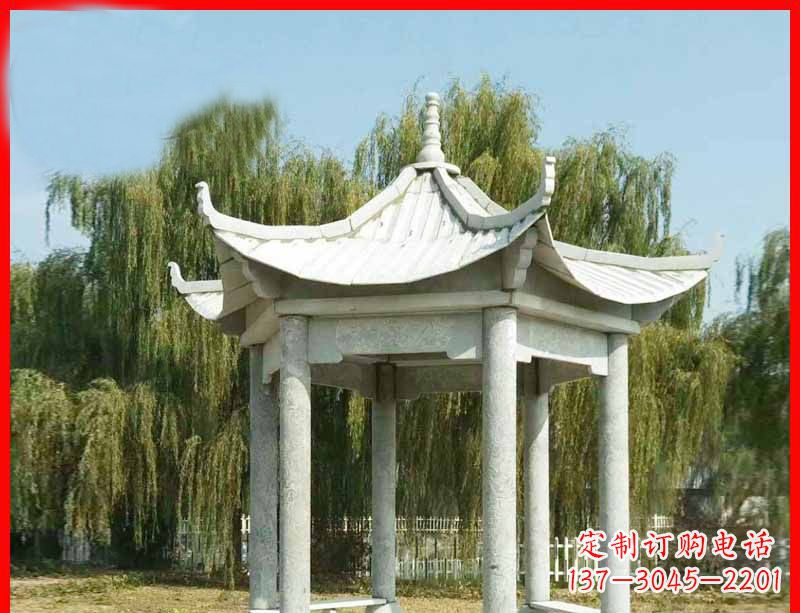 宜宾精美大理石凉亭雕塑