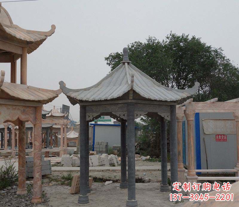 宜宾大理石凉亭精美石雕