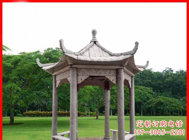 宜宾精致大理石凉亭雕塑