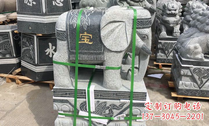 宜宾大理石大象门口石雕